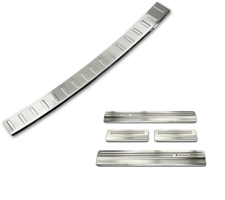 Zestaw (Nakładka na zderzak tylny + nakładki progowe) do Volkswagen Golf 7