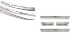 Zestaw Skoda Octavia 4 Kombi (Nakładka na zderzak tylny + nakładki progowe)